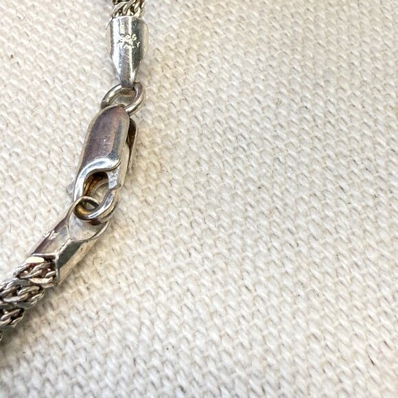 Sterling Silver Italian Bracelet Signed KC Italy 925 Simple Dainty Minimal 7.5" - Picture 7 of 9